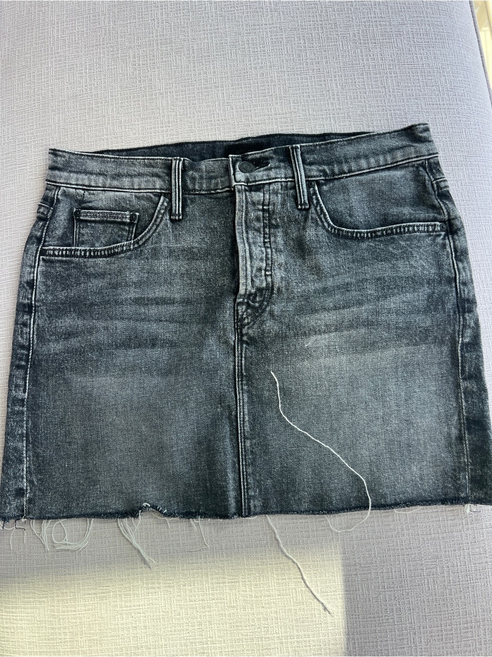 Like New MOTHER Black Denim Mini Skirt sz27